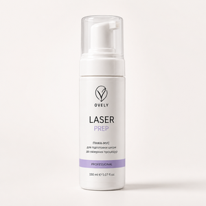 OVELY LASER PREP — Пінка-мус для підготовки шкіри до лазерних процедур, 150 мл Зображення